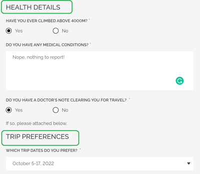 Custom Forms Heading