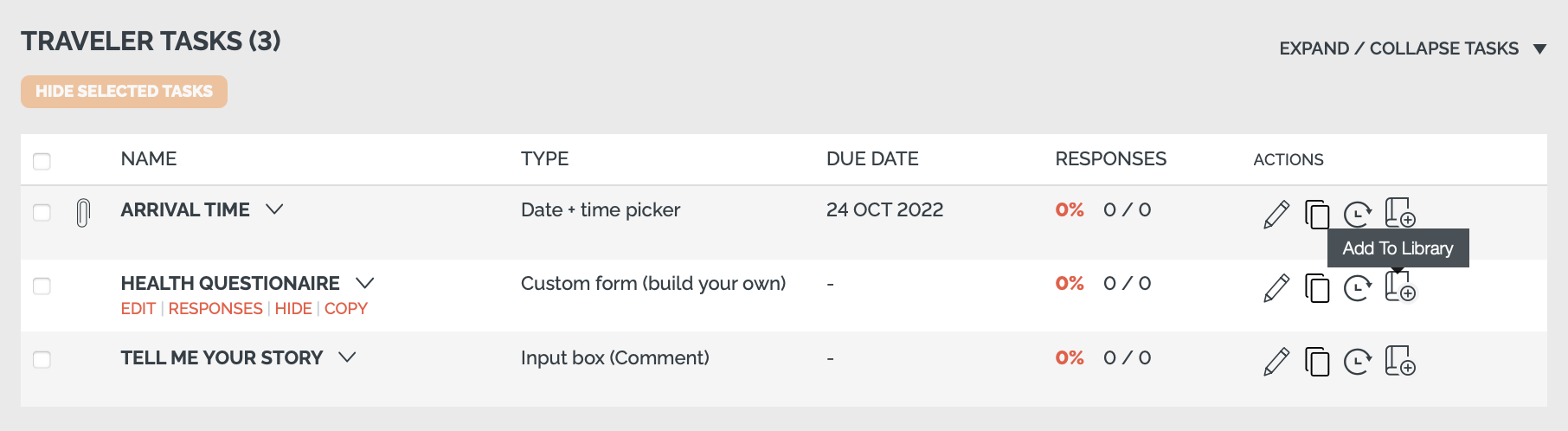 Task & Form Library