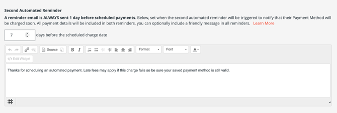 autopay setup before 199