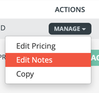 edit notes