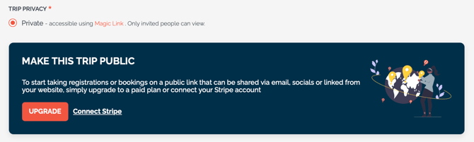 make trip public paywall