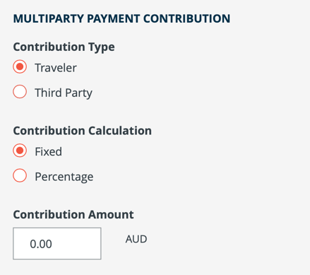 multiparty payment contribution