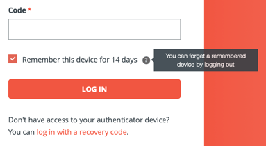 remember device for 14 days