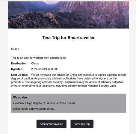 smartraveller alert example