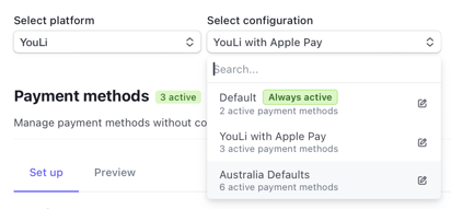 stripe - australia payment defaults