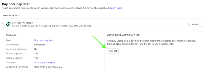 stripe-turn-off-afterpay